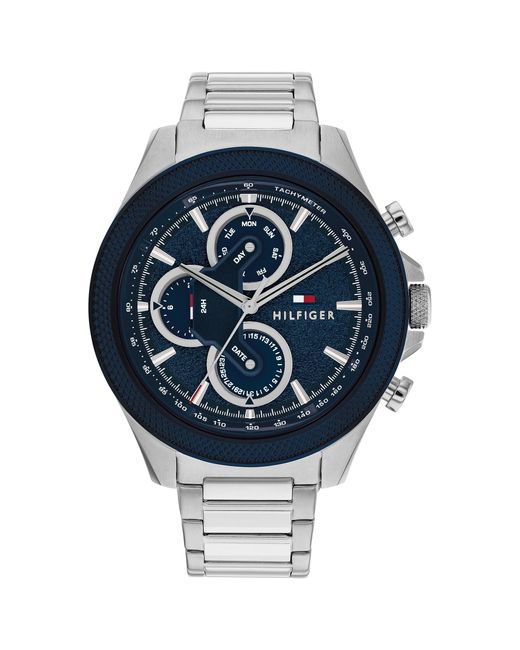 Tommy Hilfiger Blue Stainless Steel Racing-inspired Watch