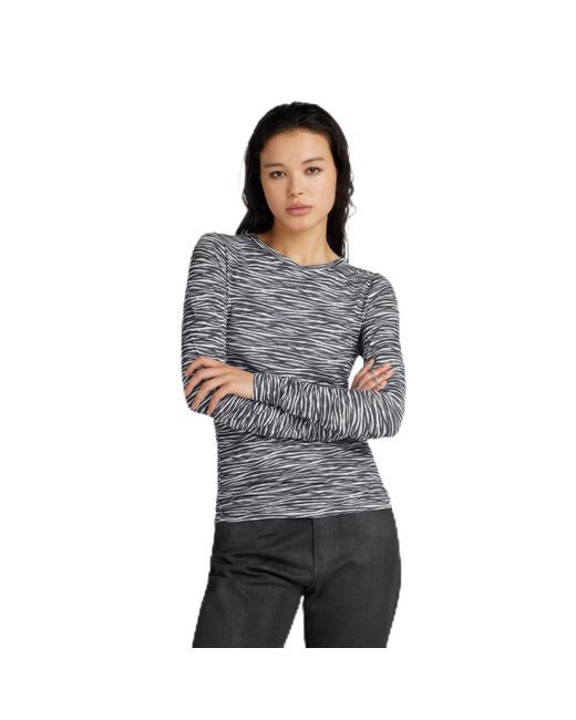 G-Star Gray G Zed Allover Slim Top