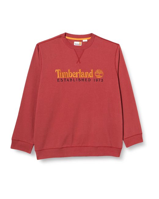 Timberland Est1973 Crew Sweats Sweatshirt in Red für Herren