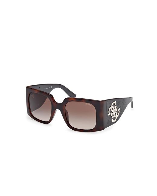 Lunettes de Soleil GU00201-H 52F dark havana 53/23/135 Guess en coloris Black