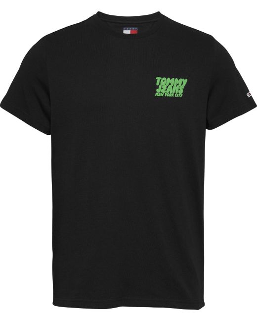 Tommy Hilfiger TJM Slim Bubble Print SS Tee EXT DM0DM21863 S/S T-Shirt in Black für Herren
