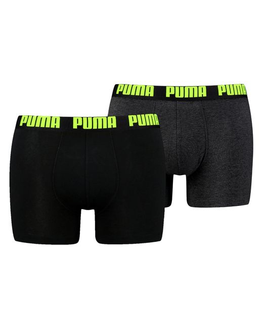 PUMA Boxershorts Unterhosen 2er Pack in Green für Herren
