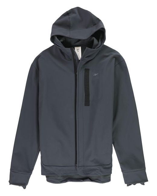 Reebok Blue S One Series Fleece-lined Running Jacket for men