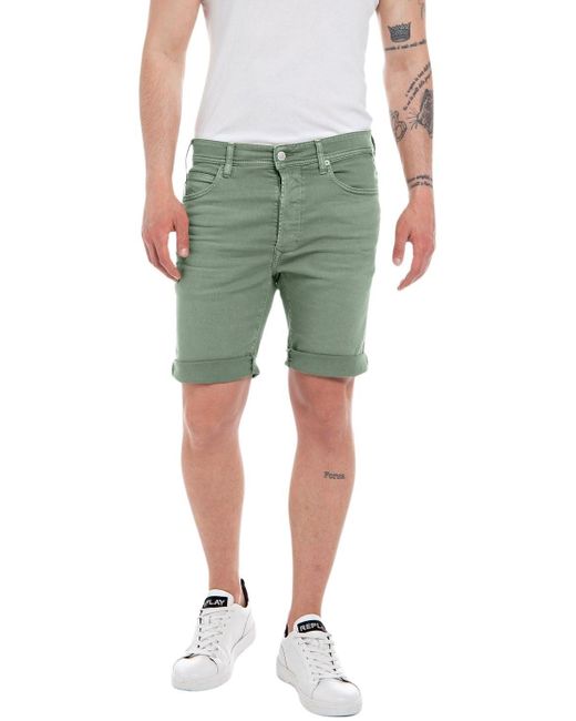 Replay Green Jeans Shorts RBJ 901 Tapered-Fit