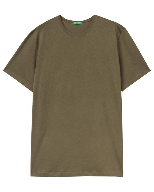 Benetton Green T-shirt 3p7xu1058 for men