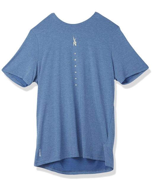 Reebok Blue One Series Training Graphic T-shirt Short Sleeve for men