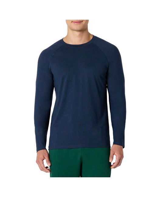 T-Shirt à ches Longues pour la Gym Amazon Essentials pour homme en coloris Blue