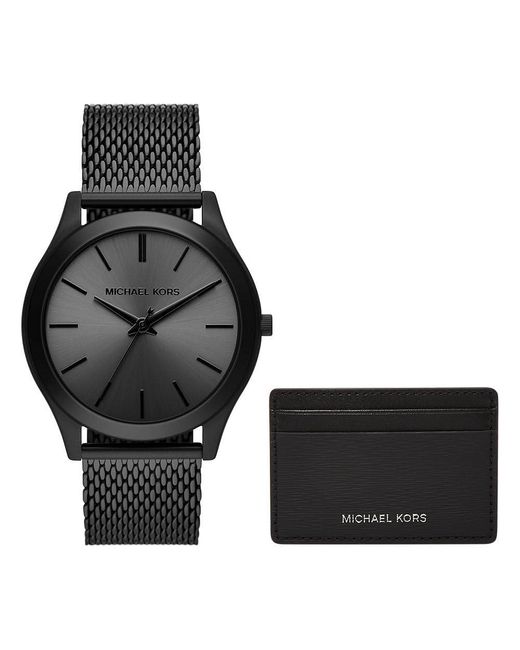 Michael Kors Runway MK1085SET armbanduhr in Black für Herren