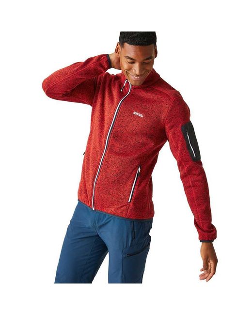Regatta Red S Newhill Full Zip Breathable Fleece Jacket for men