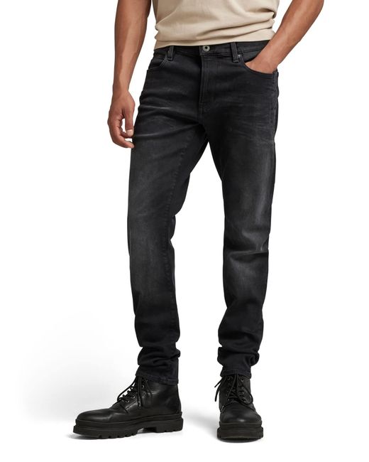 Lancet Skinny Jeans G-Star RAW de hombre de color Black