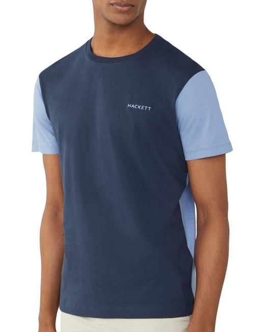 Hackett Blue Hackett Heritage Multi Short Sleeve T-shirt Xl for men