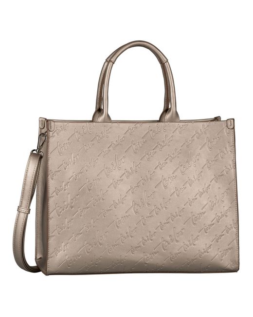 Tom Tailor Brown Denice Shopper Umhängetasche Reißverschluss Klein Beige