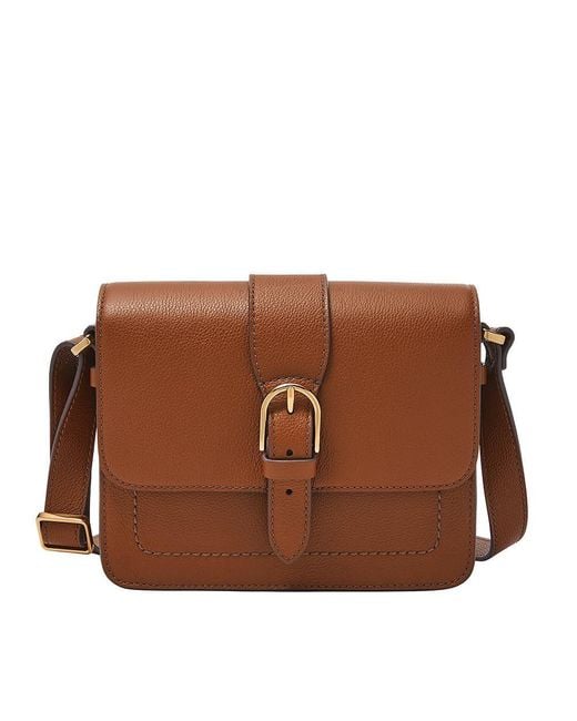 Fossil Brown Zoey Crossover Body Bag