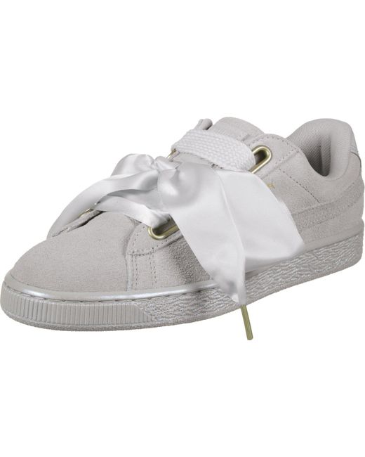 PUMA Metallic Suede Heart Gym Shoes