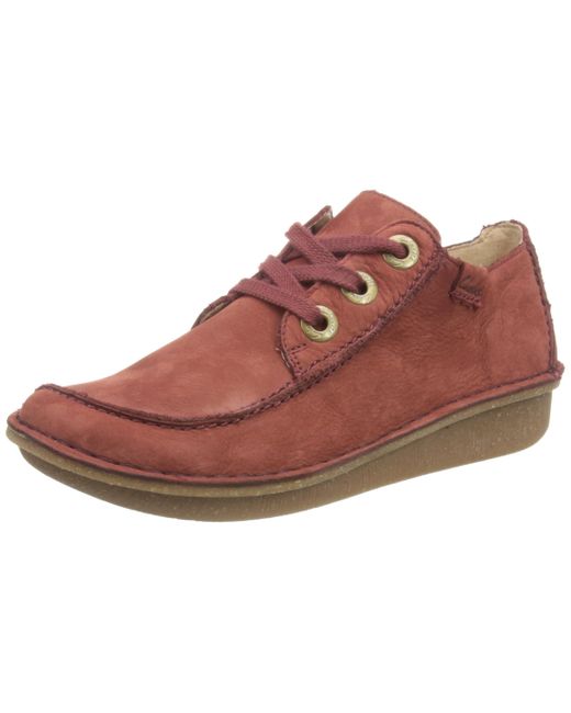 Clarks Red Funny Dream Mary Jane Schuh
