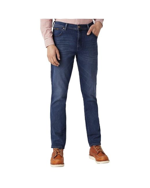Wrangler Texas Slim Jeans in Blue für Herren