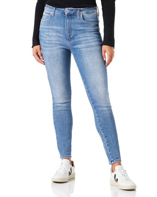 Calvin Klein Blue Jeans HIGH Rise SUPER Skinny Ankle 506 Hose