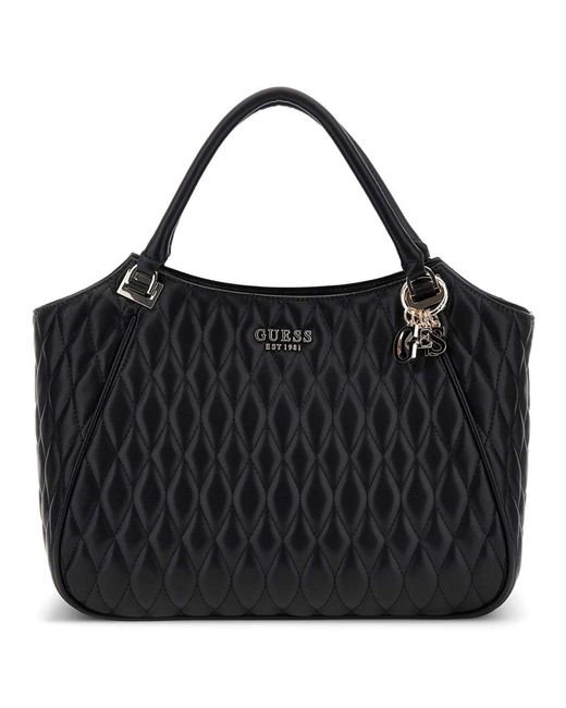 Sac shopper sac à épaule bandoulière Valla Tote Bag Black noir Guess