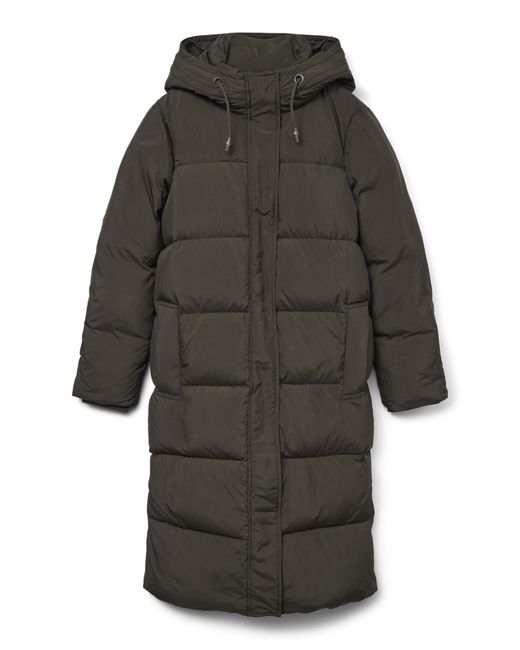 Vero Moda Black Vmericaholly Noos Long Down Jacket Down Coat