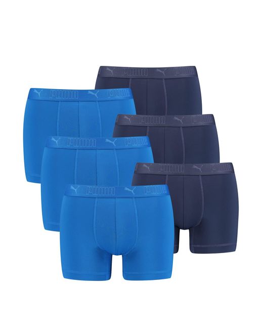Lot de 6 boxers pour homme en microfibre + élastique / sous-vêtement  fonctionnel pour homme PUMA en coloris Bleu | Lyst