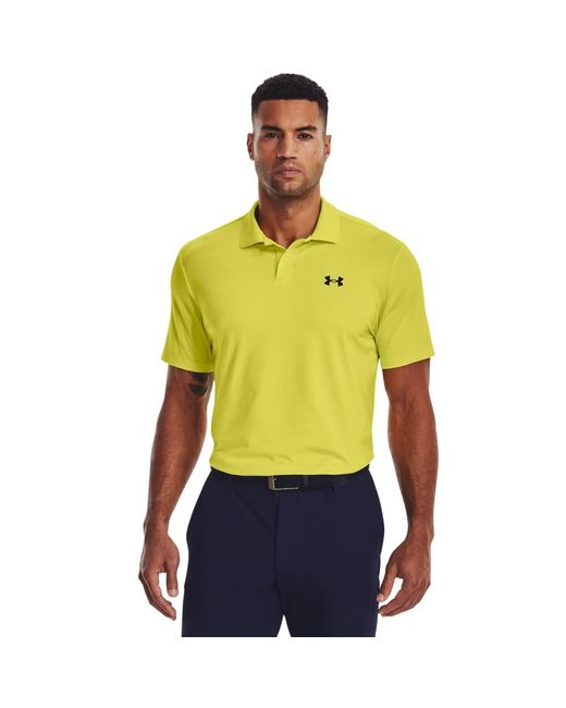 Under Armour Yellow Performance 3.0 Polo for men