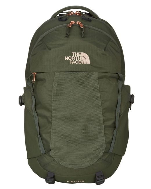 The North Face Green 's Recon Backpack Thyme/rose Gold