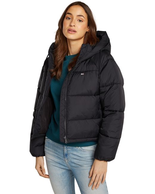 Tommy Hilfiger Black Pufferjacke Warm