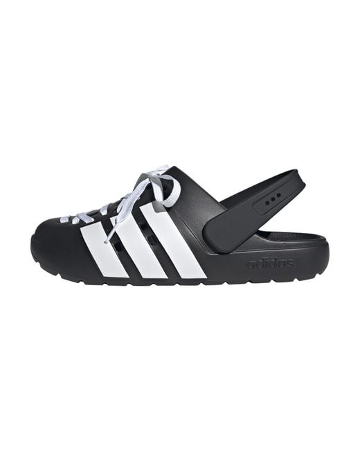 Adidas Black Adilette Clog 2.0 Slide Sandal
