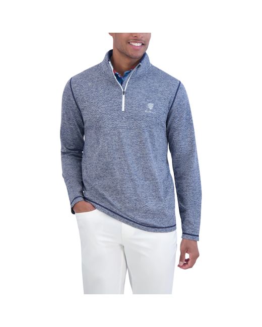 Ben Sherman Blue Quarter Zip Pullover Sweater – for men
