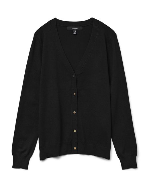 Vero Moda Black Strickjacke VMSILJE LS V-NECK CARDIGAN GA NOOS