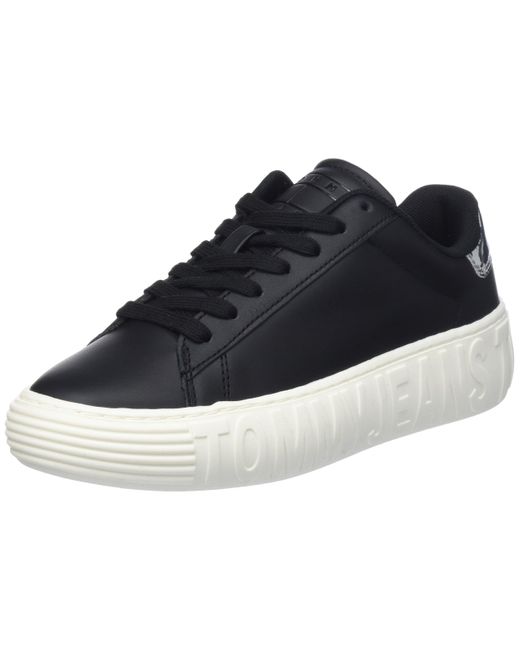 Tommy Hilfiger Blue Cupsole Trainers Leather
