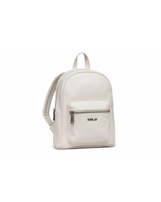 Replay Black Women's Backpack Made Of Faux Leather
