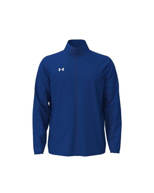 Under Armour Blue Squad 3.0 Warmup Full Zip Jacket Royal Sm