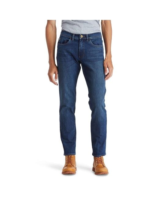 Slim fit jeans shop with timberlands