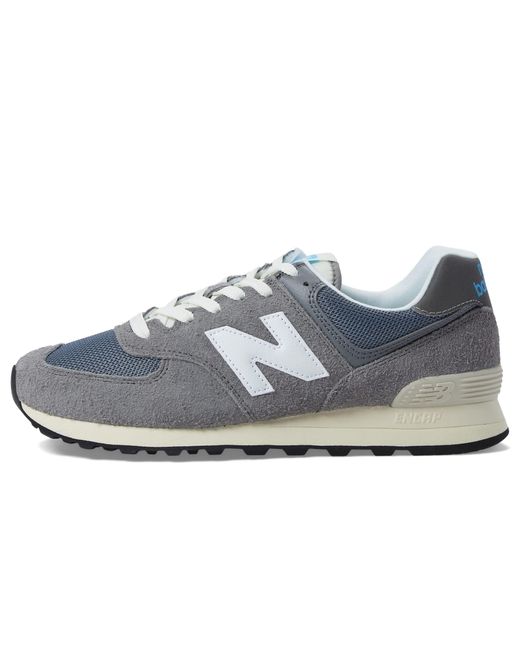 New Balance Blue 574 Mens Casual Trainers In Grey - 7 Uk for men