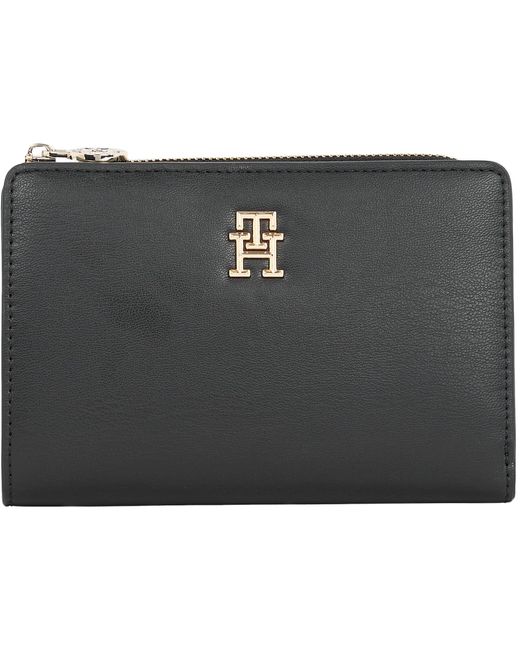 Tommy Hilfiger Black Th Distinct Slim Wallet Aw0aw16922 Th Distinct Slim Wallet Aw0aw16922