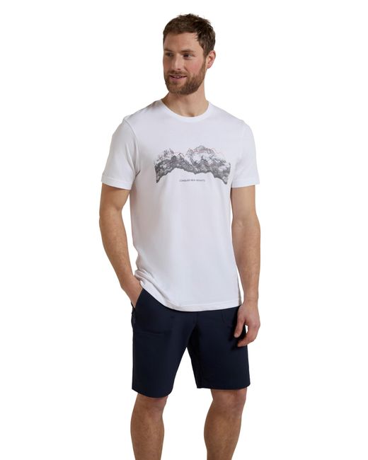 T-Shirt Discover Blanc M Mountain Warehouse pour homme en coloris Blue