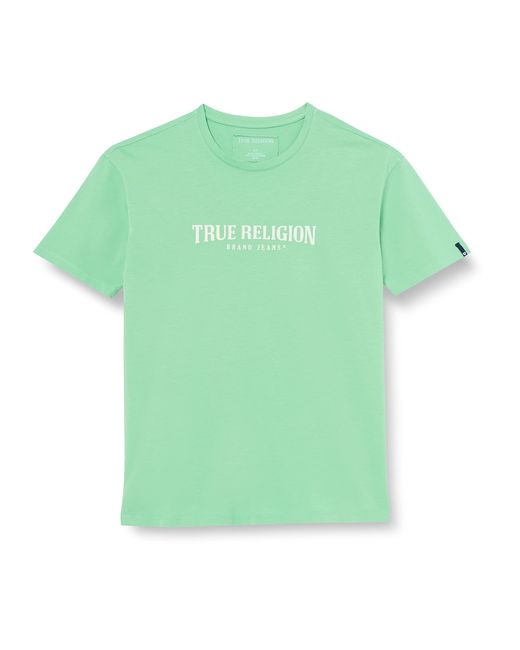 True Religion True Tee T-Shirt in Green für Herren