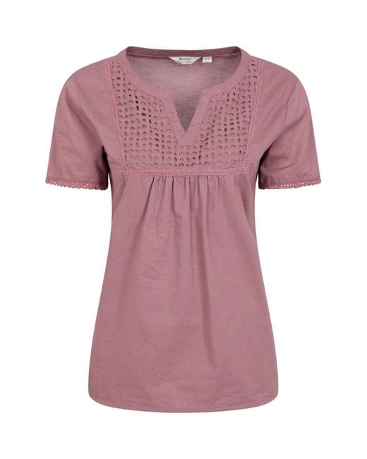 Mountain Warehouse Pink 100% Cotton Ladies Summer