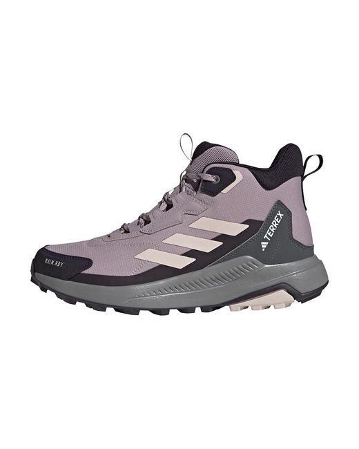 Adidas Gray Terrex Anylander Mid Rain.rdy Hiking Shoes Non-football