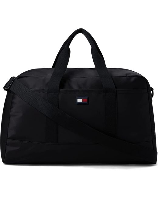Tommy Hilfiger Black Bag I Sports Bag I Travel Bag I Handbag I Weekender I Nylon I 50 X 30 X 20 Cm I Blue 2746