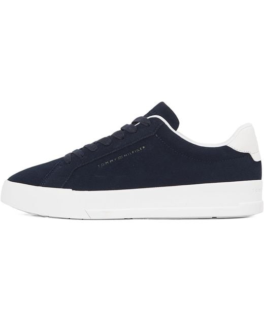 Tommy Hilfiger Court Sneaker Court Better Suede aus Wildleder in Blue für Herren
