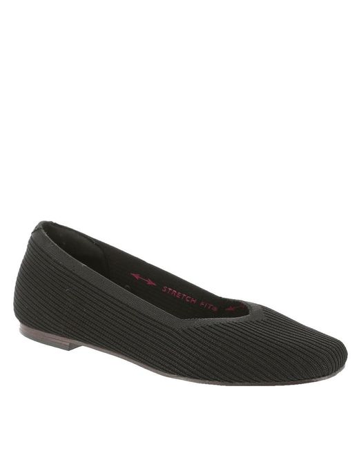 Skechers Black Modern Comfort Cleo Square-blissful Soul Ballet Flat