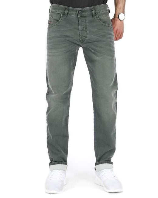 DIESEL D-bazer L.32 Trousers Tapered Fit Jeans in Green für Herren