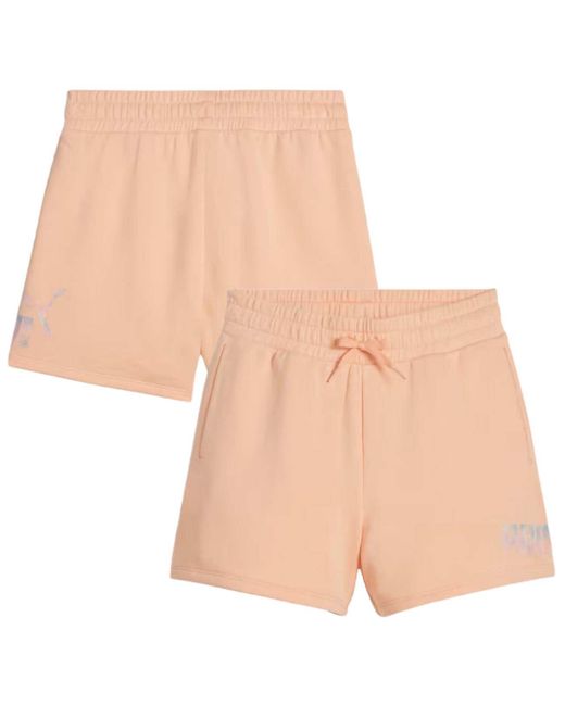 PUMA Gebreide Shorts Ess+ Summer Daze Shorts G in het Natural