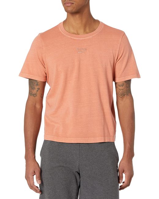Reebok Blue Classic Washed Tee Short Sleeve for men