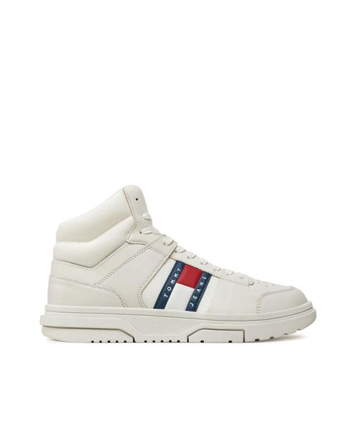 Tommy Hilfiger White The Brooklyn Leather High Sneakers for men