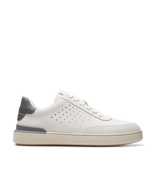 Clarks Courtlite Run Sneaker Voor in het White voor heren
