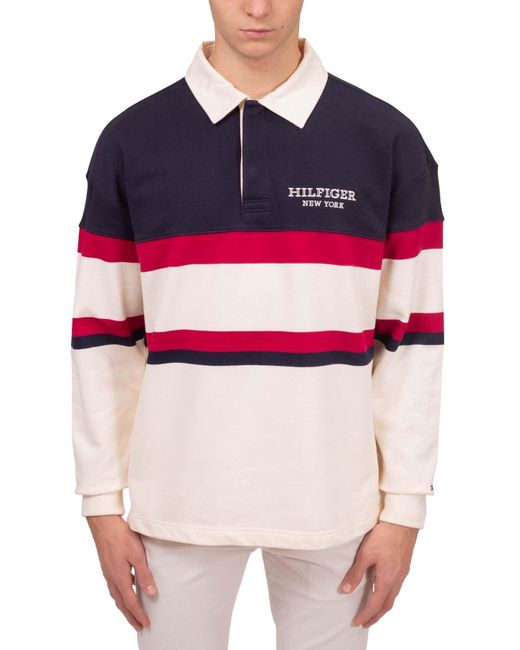 Sweat Homme TOMMY JEANS Col Rond Blanc