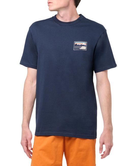 Quiksilver Blue Land And Sea Short Sleeve Tee Shirt T for men